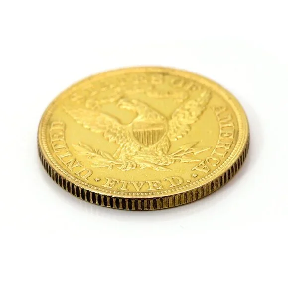 Coin 1900 $5 Liberty Head Gold Coin /22K Solid Gold – 8.3g – U.S. Half Eagle